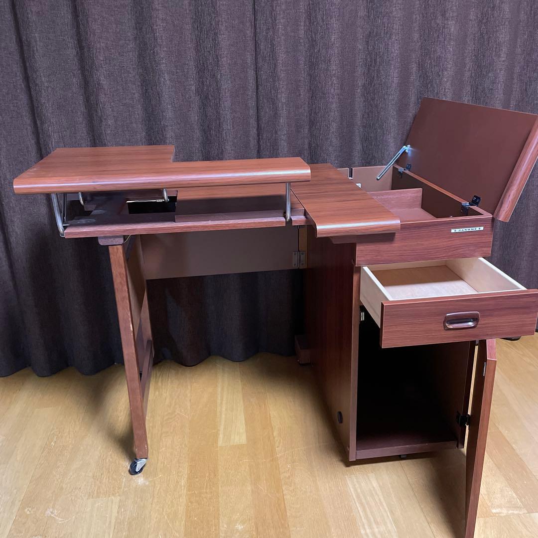 ジャノメ　ハンディキャスターデラックスCB　ミシン台　ミシン収納テーブル