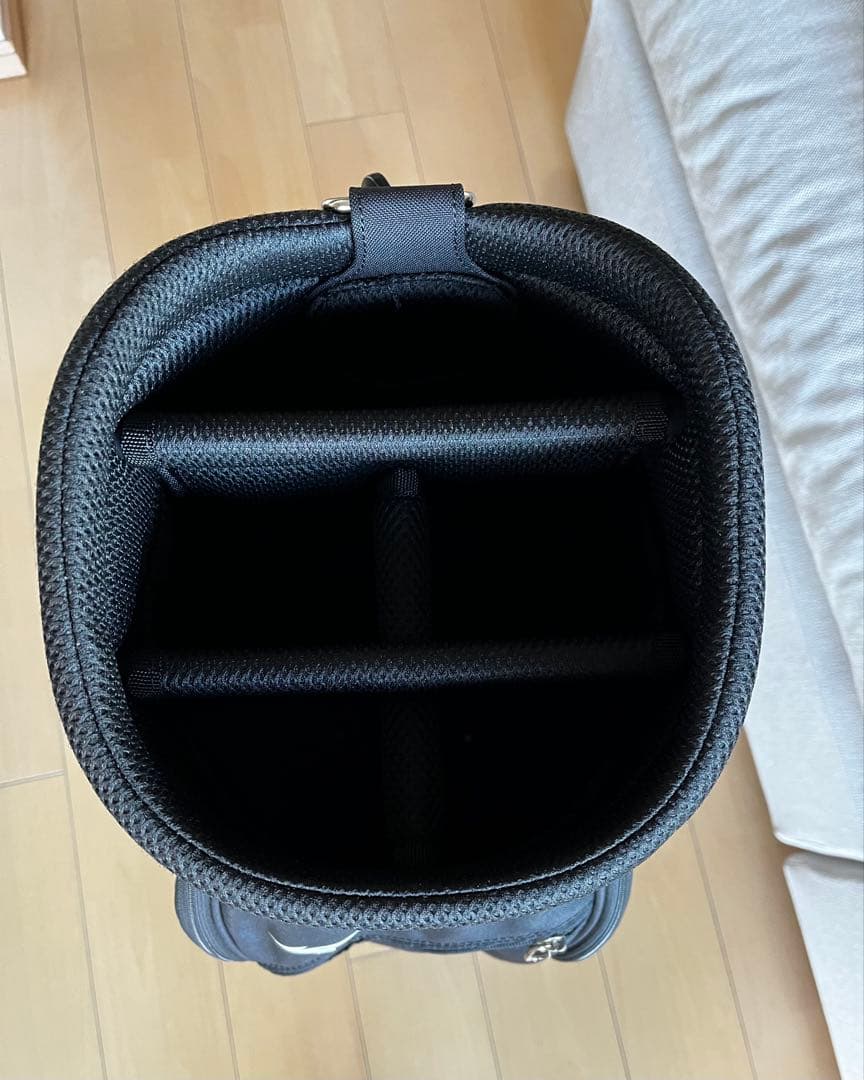 美品ミズノ　MIZUNO カート式キャディバッグ　9型軽量2.3kg ブラック