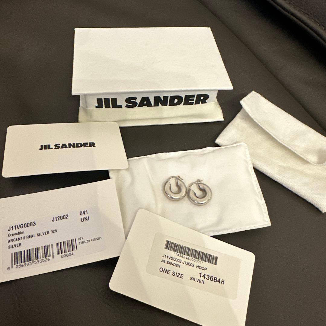 JIL SANDER ジルサンダー フープピアス チャンキー シルバー925