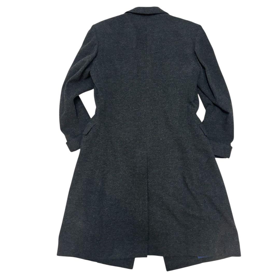 【未使用品】MARK POWELL 日本製 ダブル ロングコート チャコール