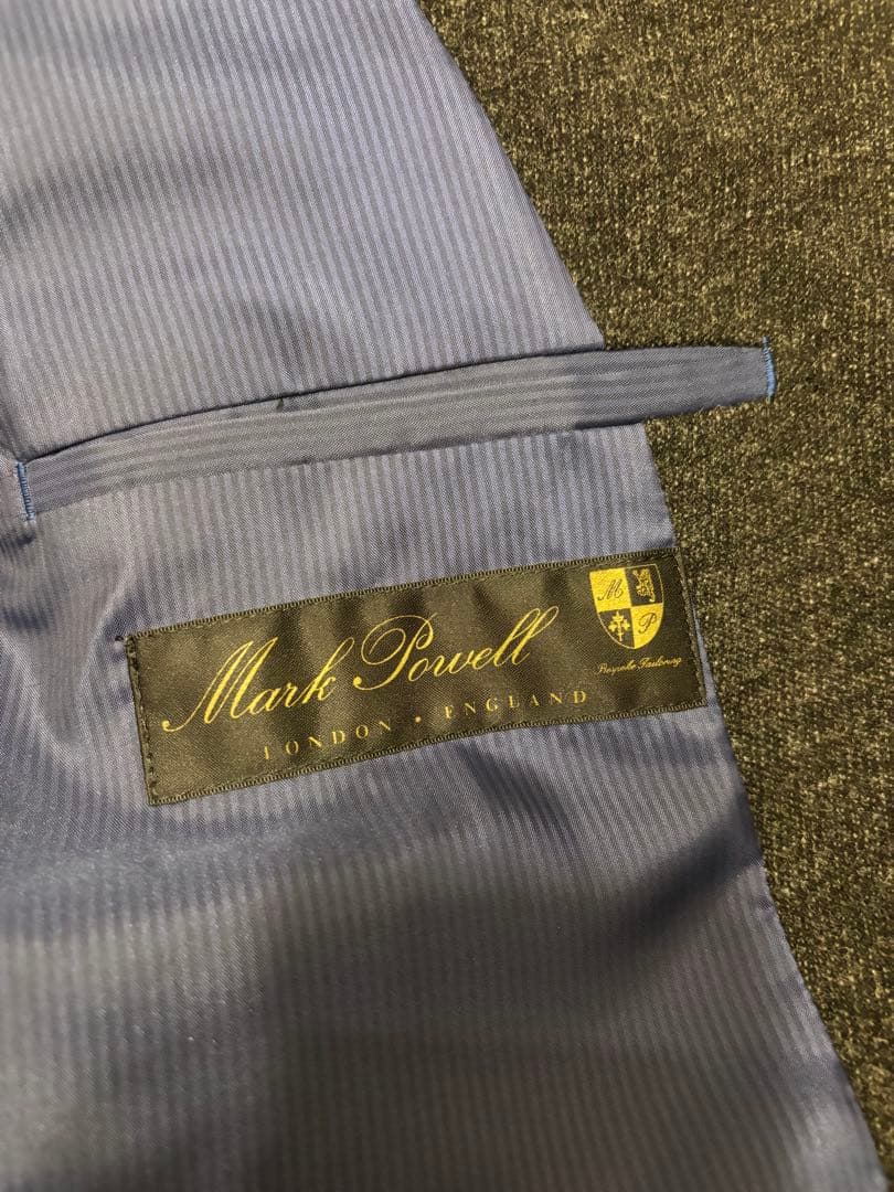 【未使用品】MARK POWELL 日本製 ダブル ロングコート チャコール