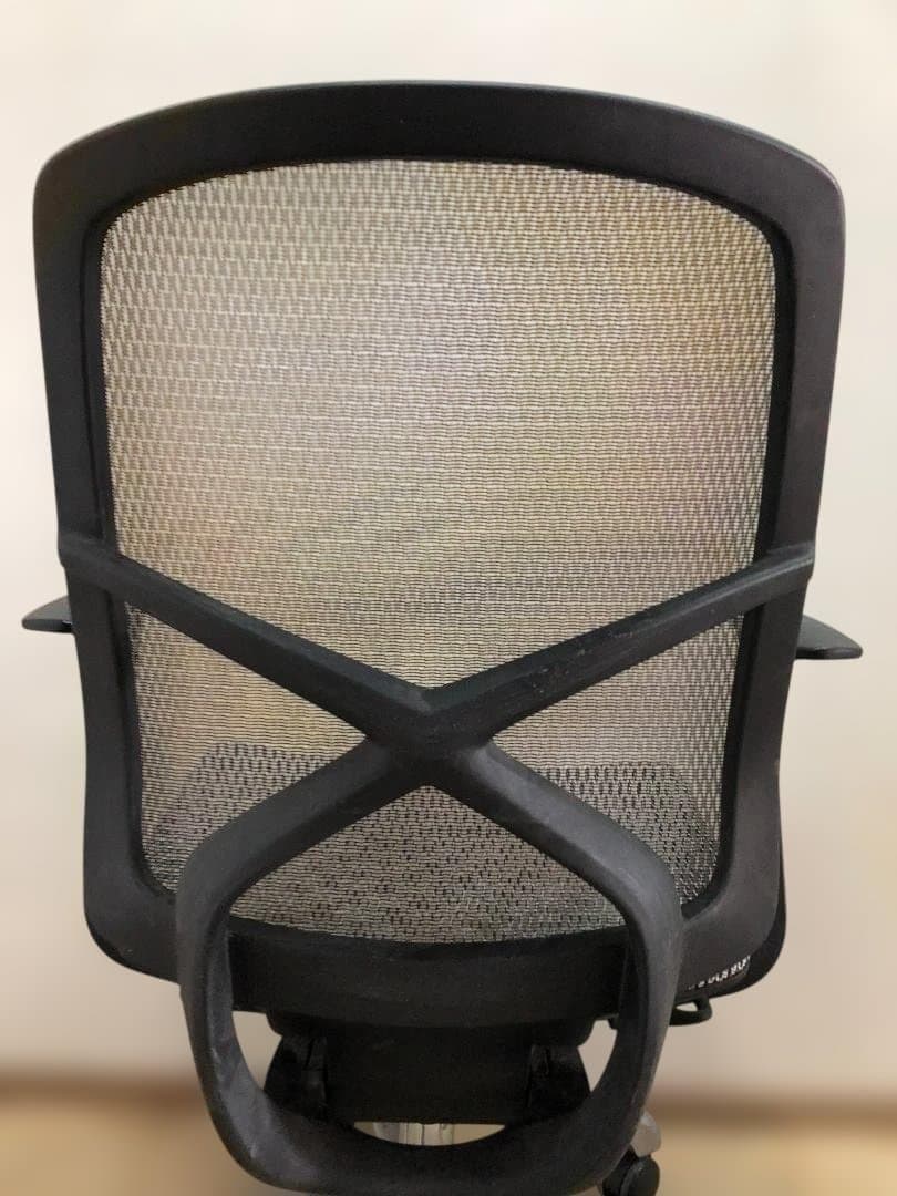 メッシュ オフィスチェア 肘付き キャスター付 デスクチェア 　1105-3