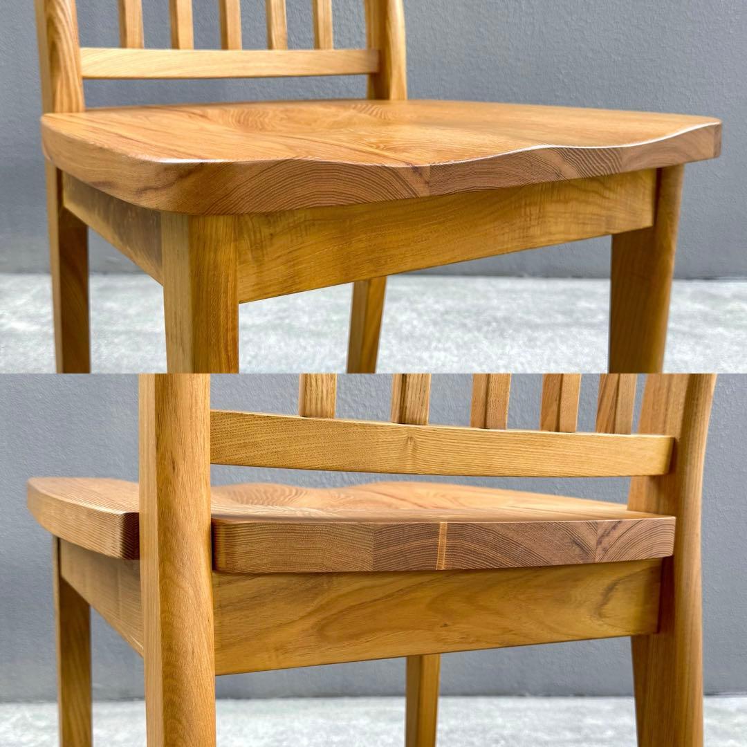 北欧調 オーク 無垢 ダイニングチェア ウインザー 北欧 アームレス ボウバック