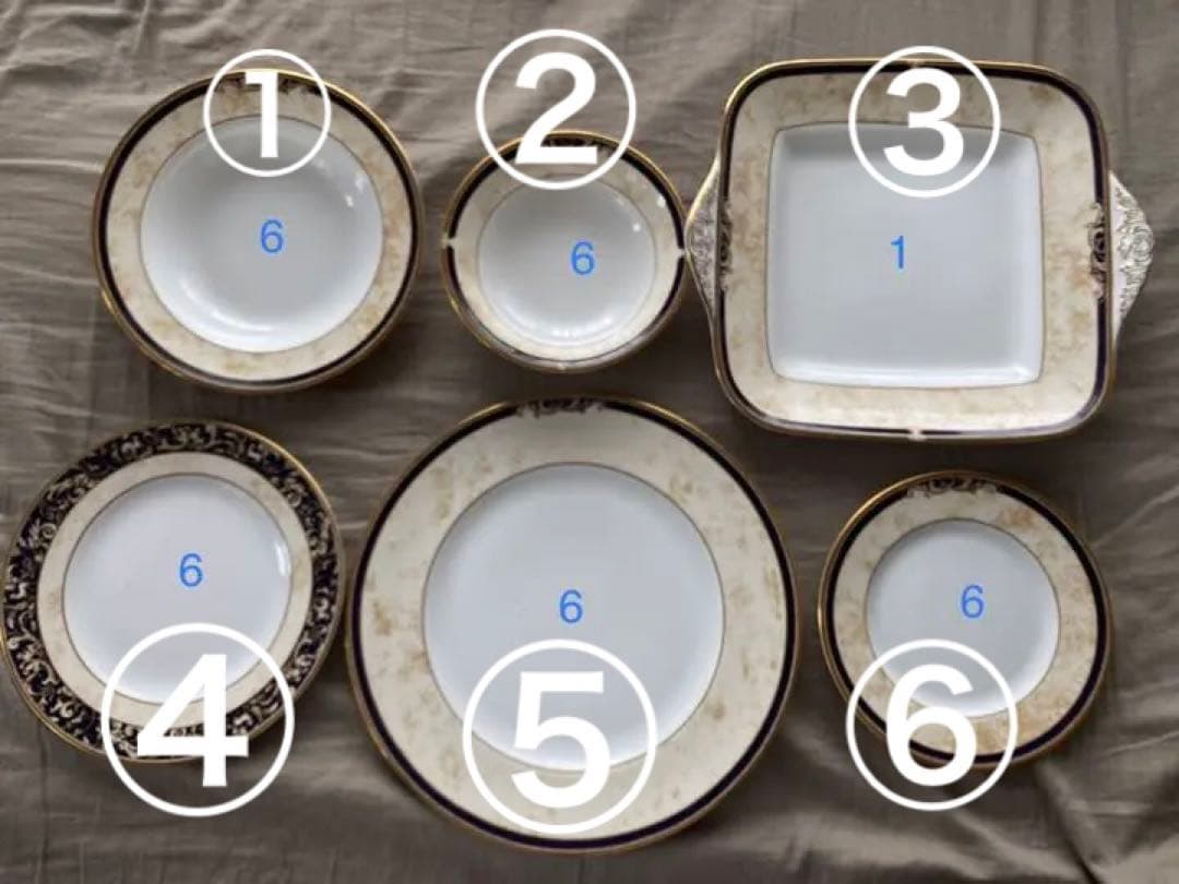 即購入不可バラ売り名品ウェッジウッド27枚　プレート6セット&スクエアプレート