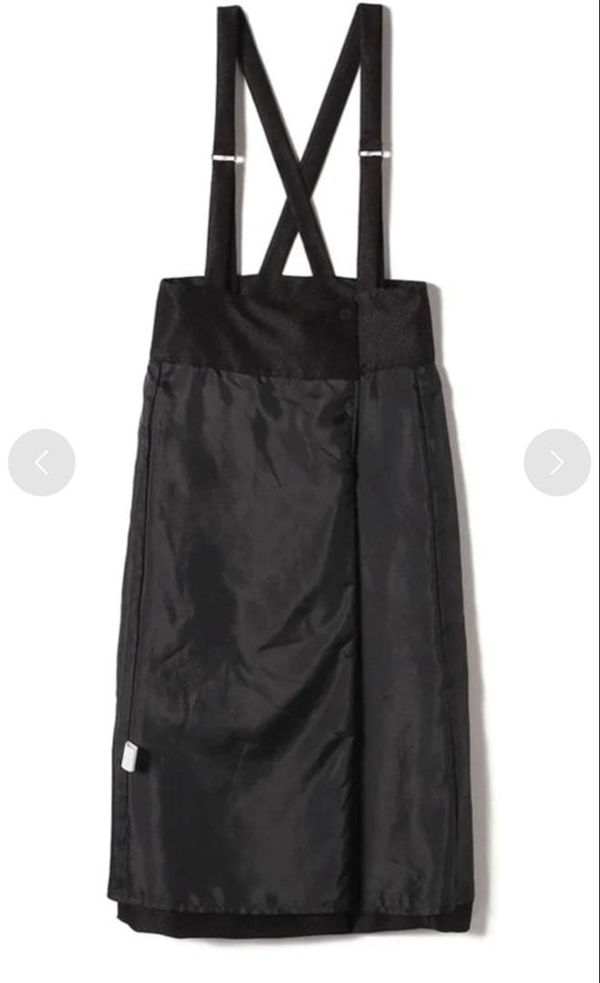 新品同様SHIPS別注assietteメタリックサスペンダー スカート