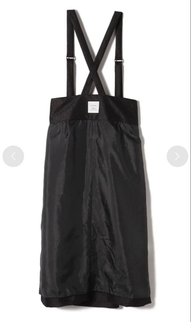 新品同様SHIPS別注assietteメタリックサスペンダー スカート