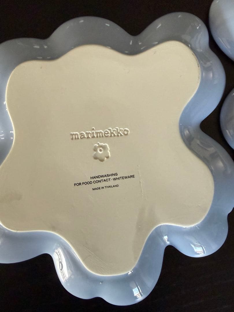 マリメッコ ウニッコ 2025 プレート ライトブルー　2枚セット　表参道店購入