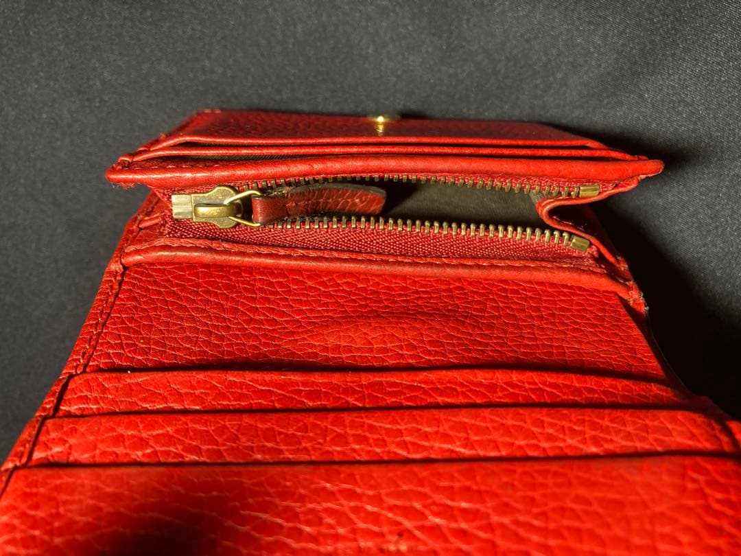 GUCCI アニマリエ　タイガー　赤　レアカラー 二つ折り財布　箱付き