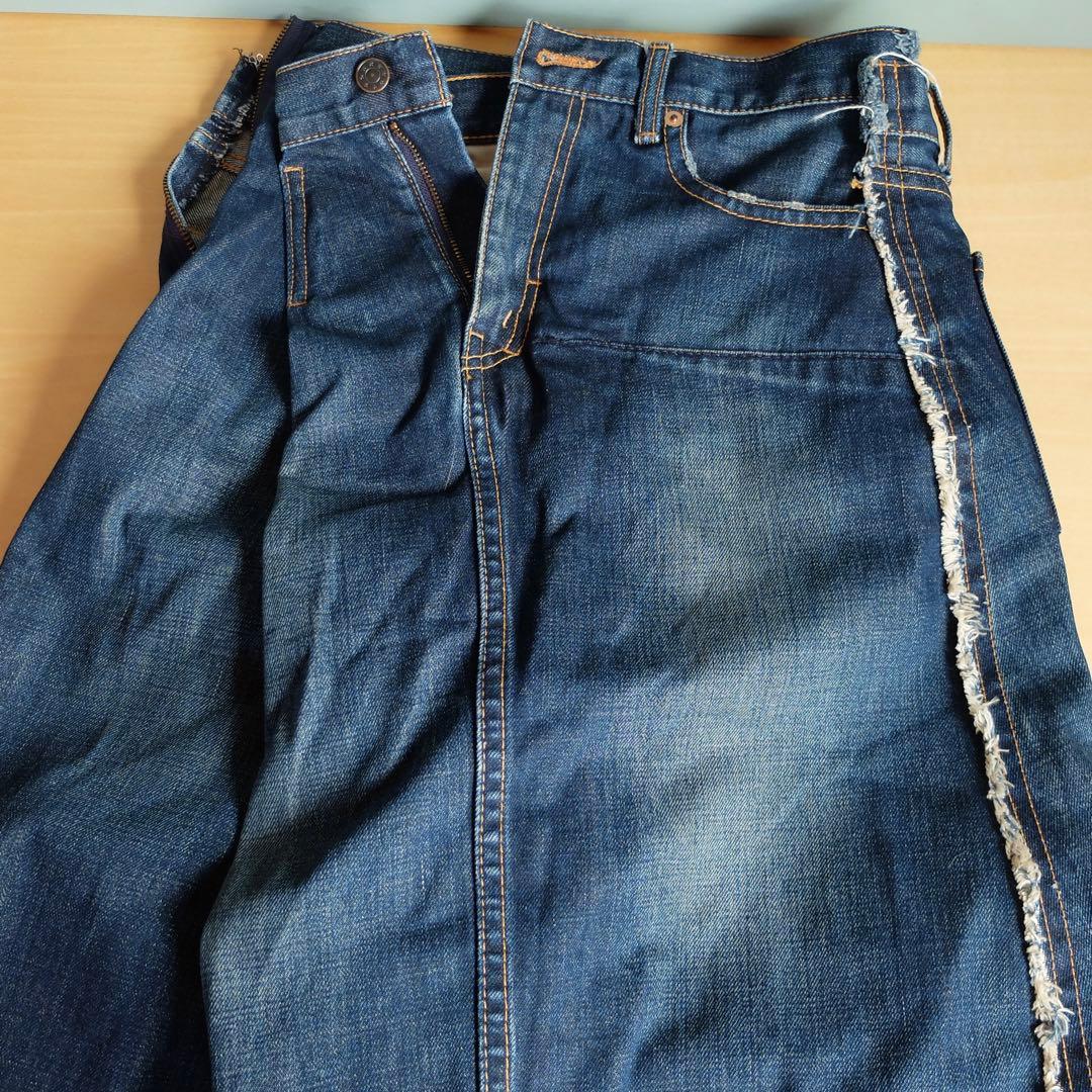 ジュンヤ ワタナベ コムデギャルソン 変形 ドッキングデニムスカート