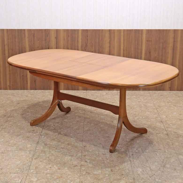 ダイニングテーブル 伸長式 イギリス ヴィンテージ ホワイトニュートン