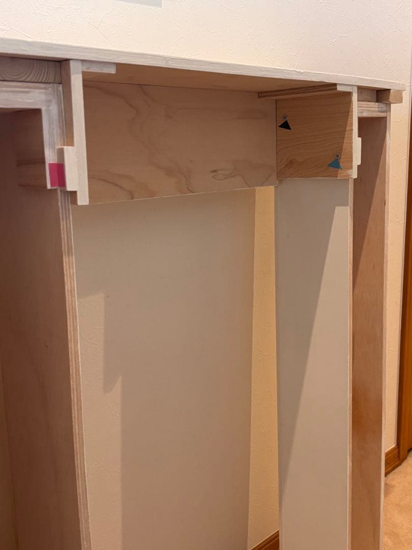 マントルピース ハンドメイド ホワイト インテリア　飾り棚 暖炉 リビング 家具