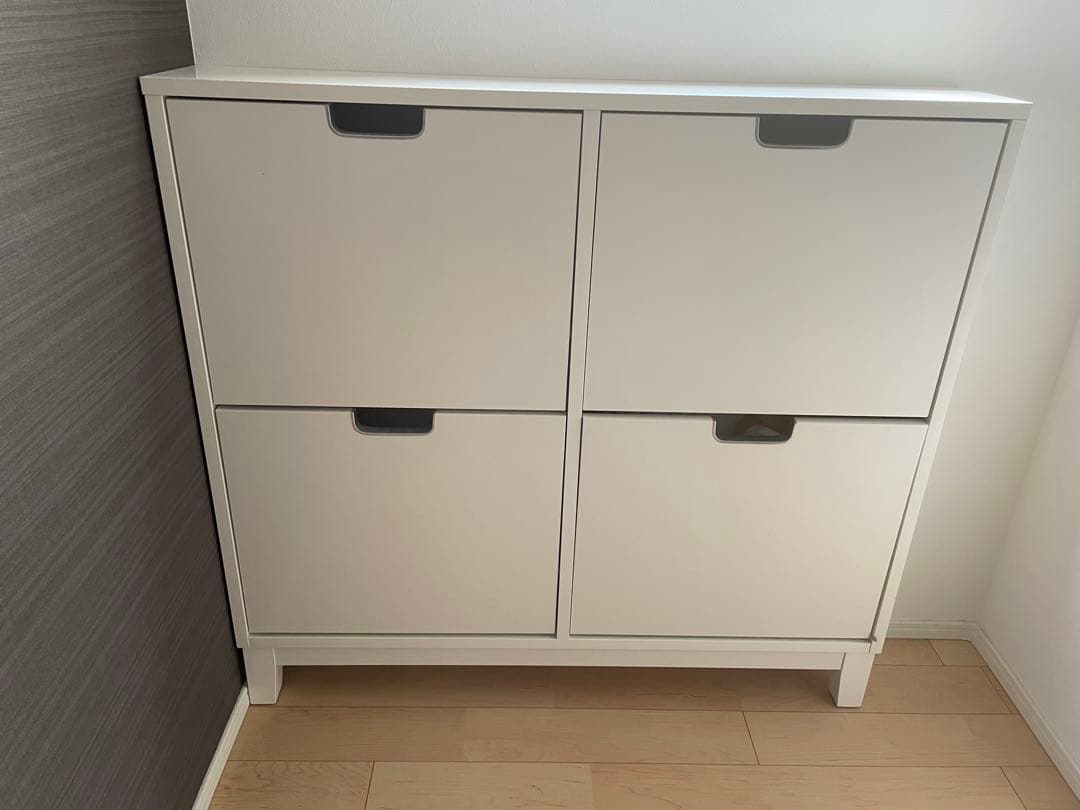 【送料込】IKEA STALL　ステル　シューズボックス　薄型