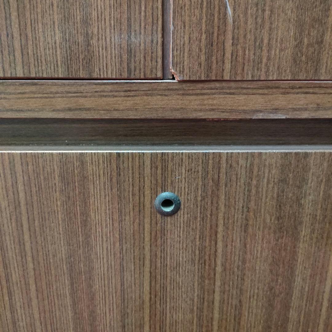 【昭和レトロ】 重ね2段 箪笥 和箪笥 収納箪笥 2扉 4引き出しブラウン