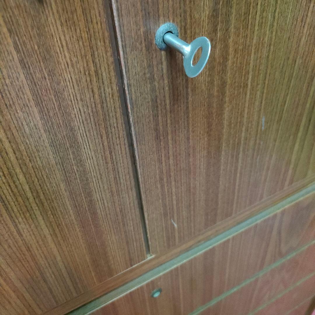 【昭和レトロ】 重ね2段 箪笥 和箪笥 収納箪笥 2扉 4引き出しブラウン