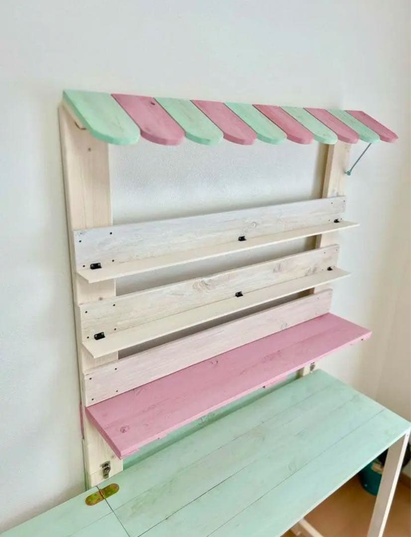 ハンドメイド ディスプレイラック 4段