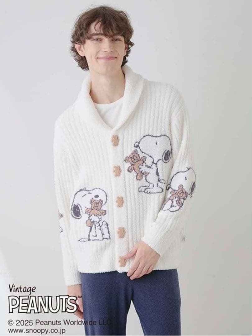 ジェラートピケ スヌーピー S~Mサイズショールカーデ