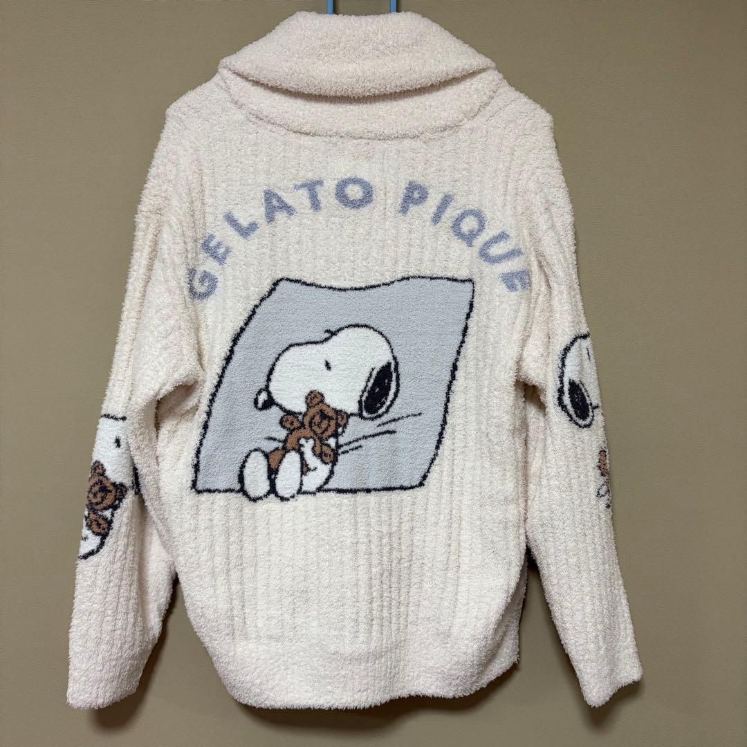 ジェラートピケ スヌーピー S~Mサイズショールカーデ