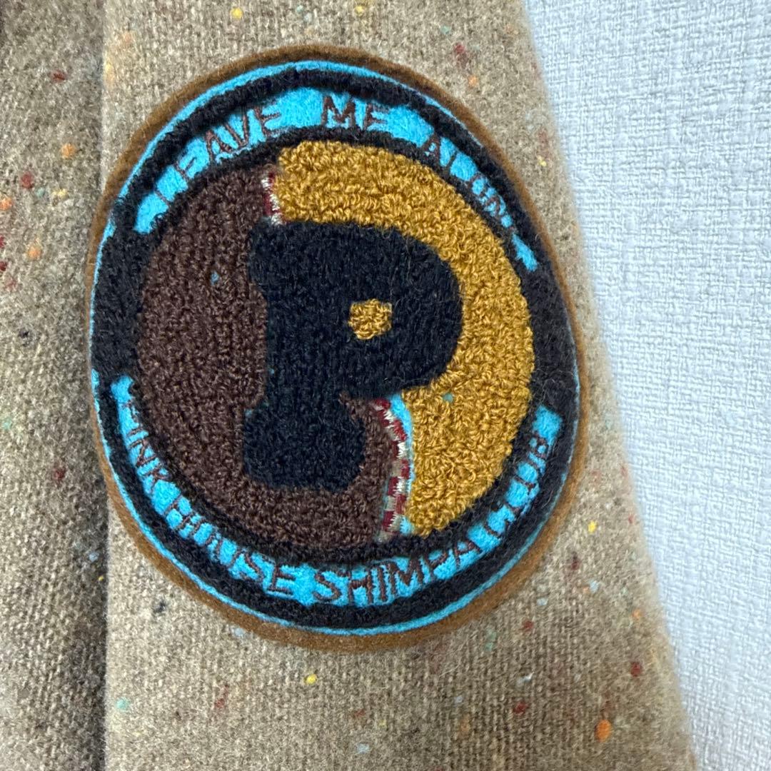 ピンクハウス　ワッペン付ツイードジャケット