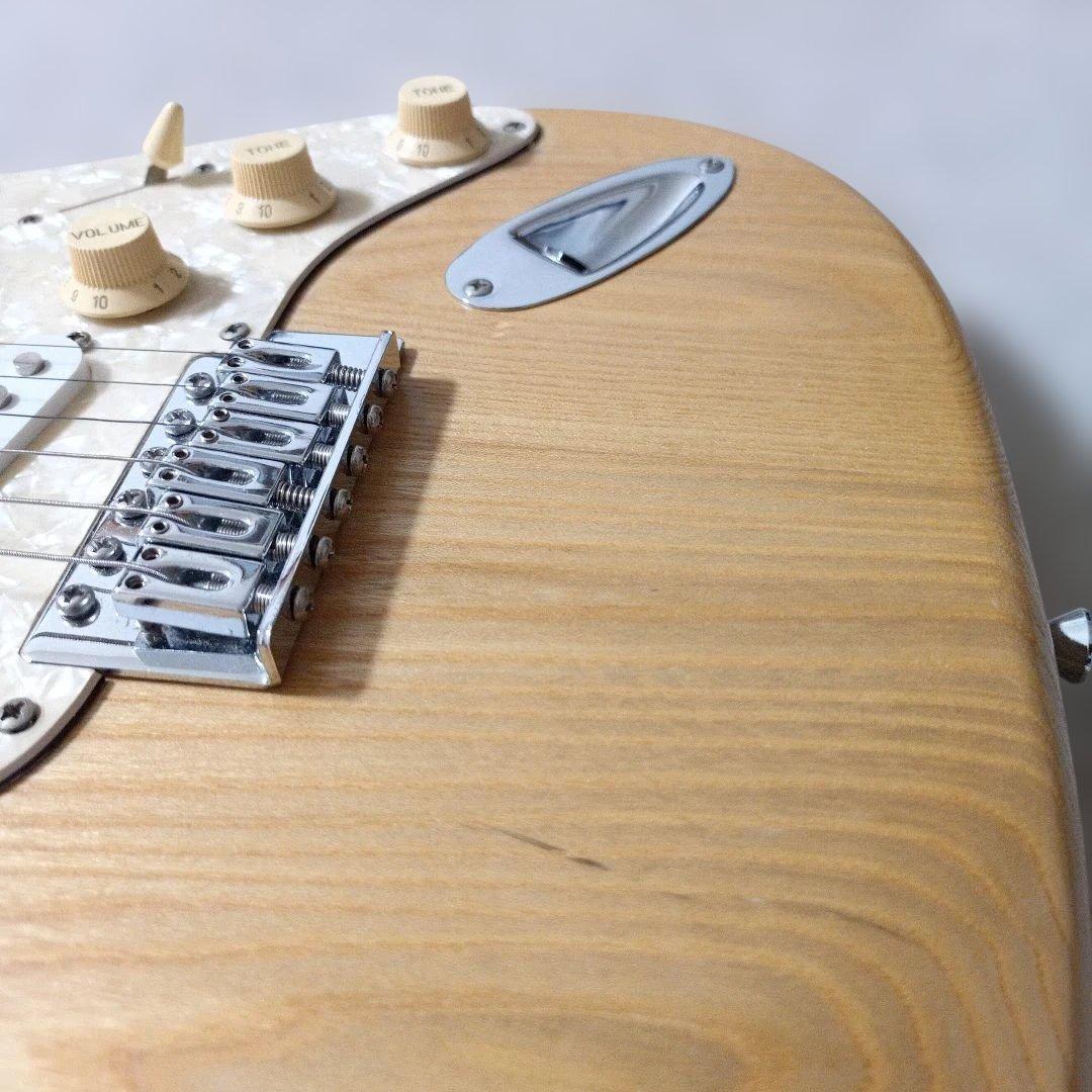 SX エレキギター ストラトタイプ ナチュラルボディー