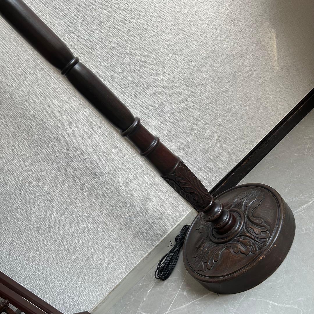 アンティーク✨フロアランプ✨ スタンド照明 すりガラス