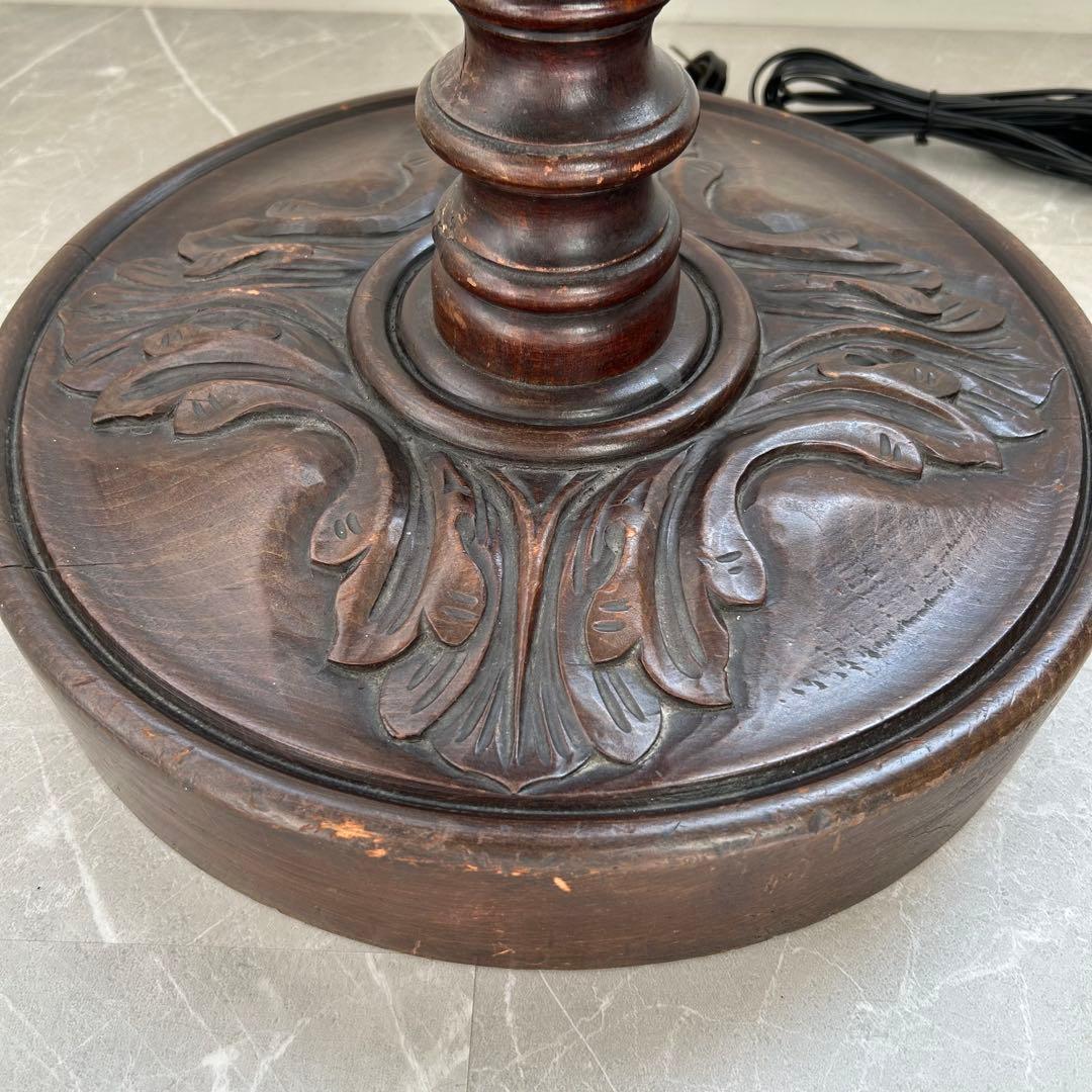 アンティーク✨フロアランプ✨ スタンド照明 すりガラス