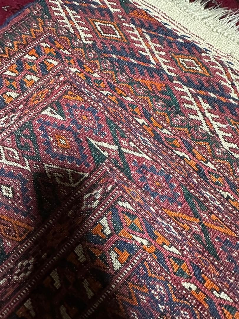 破格 ブハラ絨毯　 ブハラ Bukhara トルクメン絨毯 ヴィンデージ ラグ