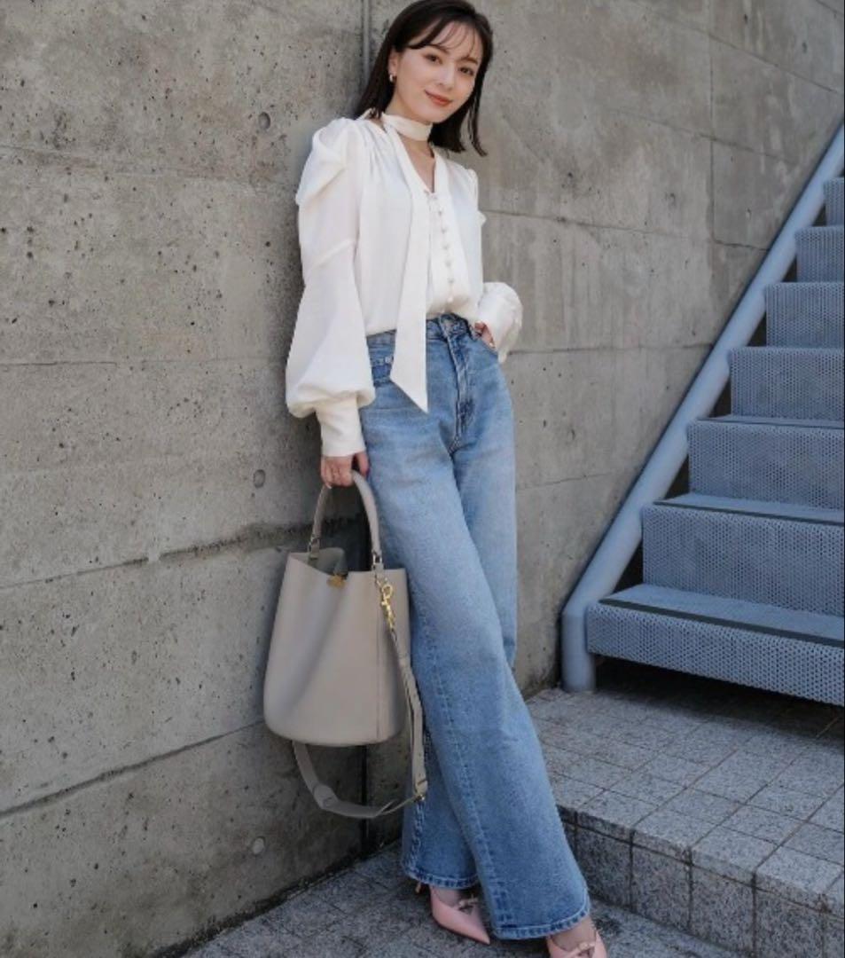 anuans Wide leg denim/ワイドレッグデニム