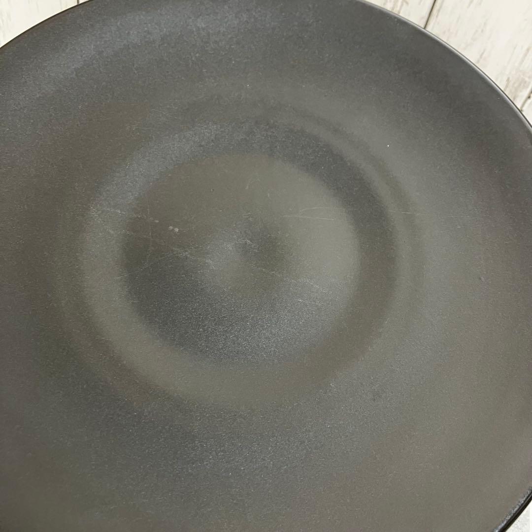 美品　大皿　黒　マット　7枚セット　30.5cm