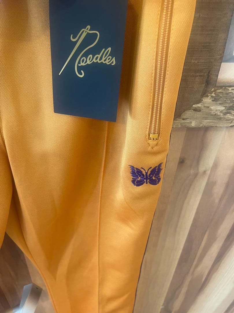 ニードルス　オレンジ×パープル　ナロートラックパンツサイズL