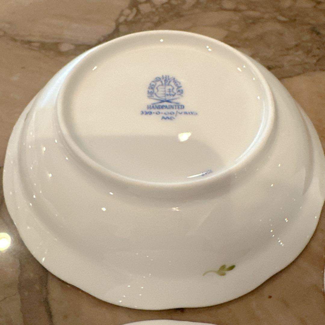 ヘレンド オリエンタルボウル Sサイズ 3枚、Lサイズ 3枚とヘレンドティー