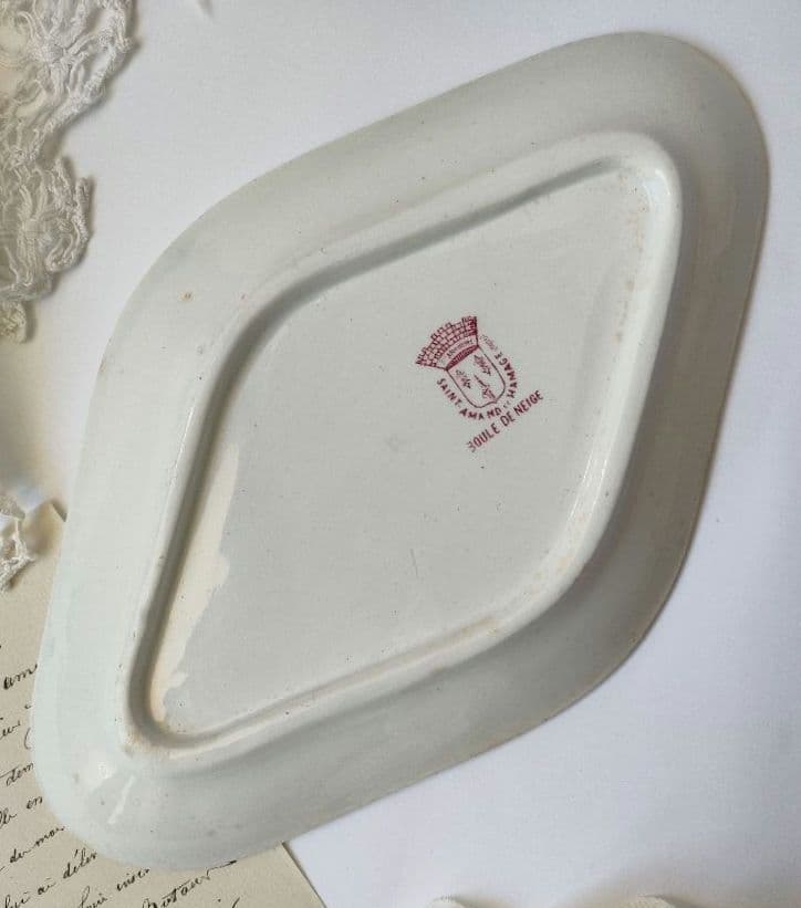 希少　美品　サンタマン　ブールドネージュ　ラヴィエ　フランスアンティーク