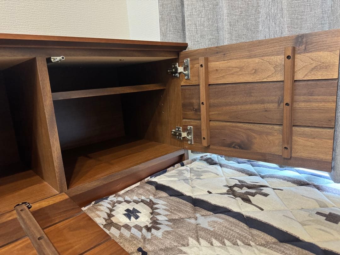 美品 岡家具工業 大川 ウォールナット材テレビボード180サイズ IDC大塚購入