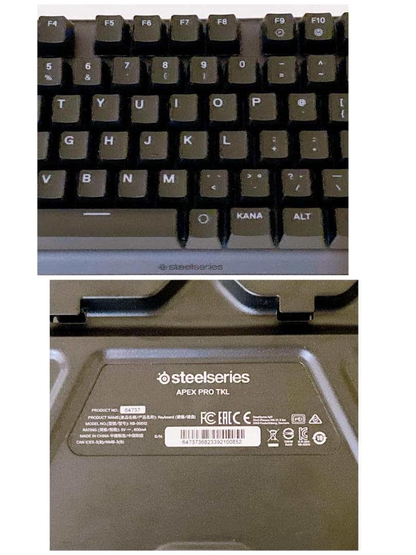 キーボード SteelSeries Apex Pro TKL JP 64737