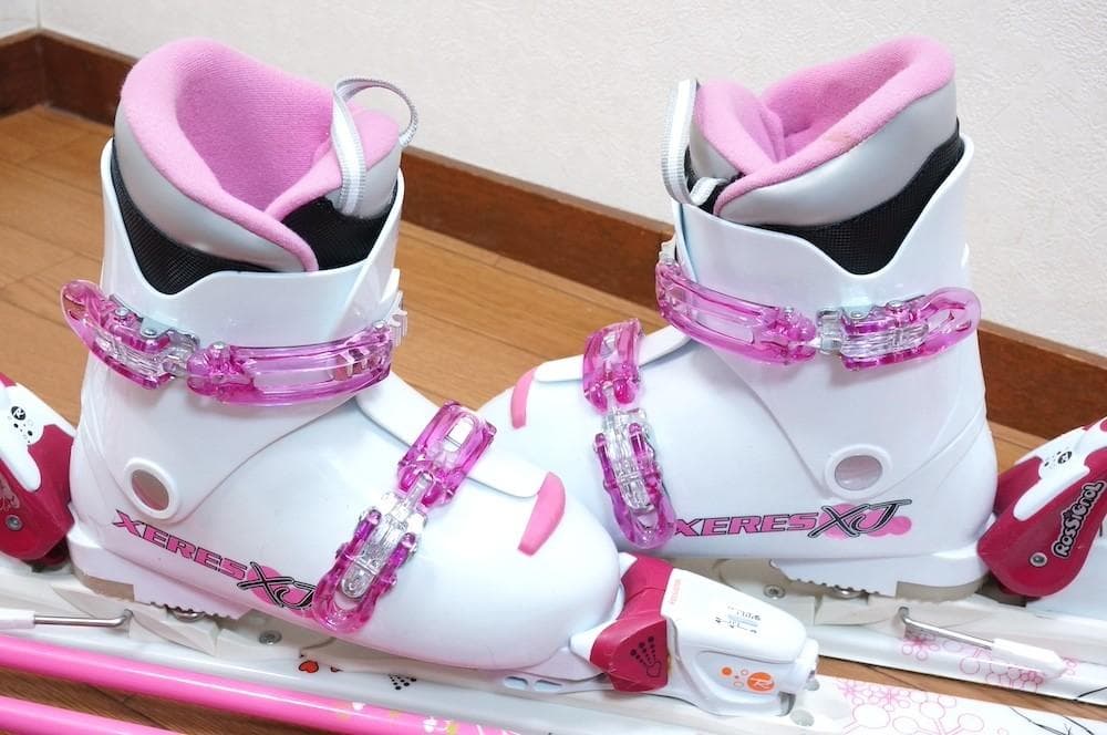 メンテ済 120cm 靴22cm ROSSIGNOL 子供用スキーセット