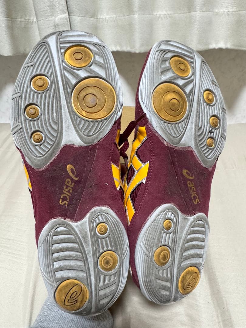 【希少・美品】アシックス レスリングシューズ ハイカット