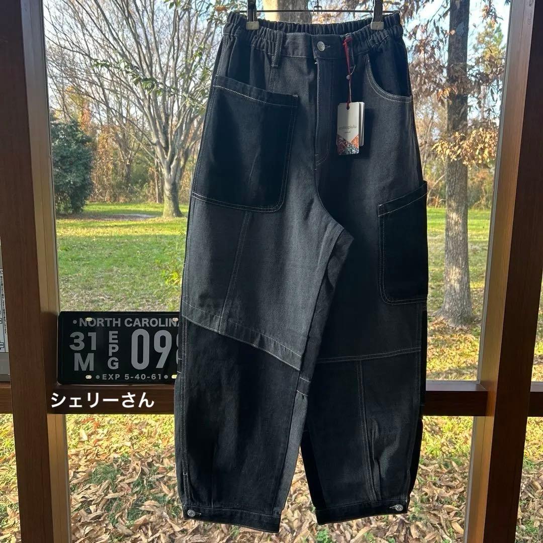 シェリーさん リビルドパッチポケットデニムパンツ GLAY MIX