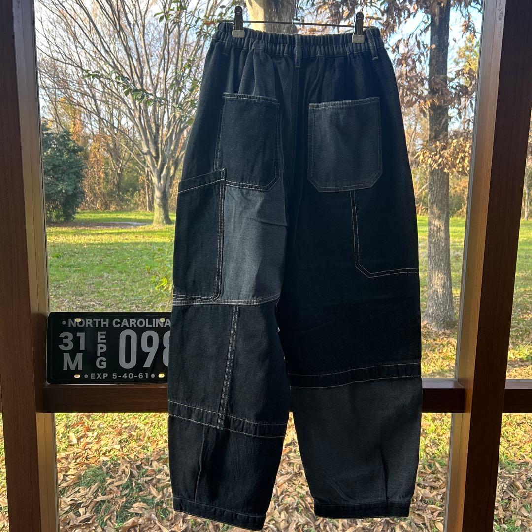 シェリーさん リビルドパッチポケットデニムパンツ GLAY MIX