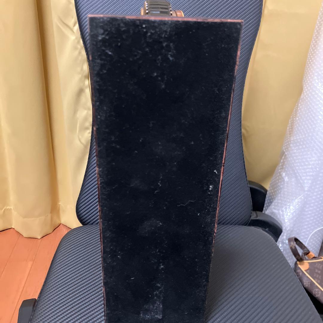 【美品】LISHENG 置き時計 アンティーク調 自転車モチーフ 温度計付き