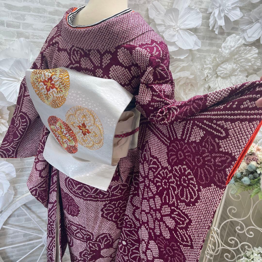 バターサンド大好き★絞り振袖★名古屋帯セット