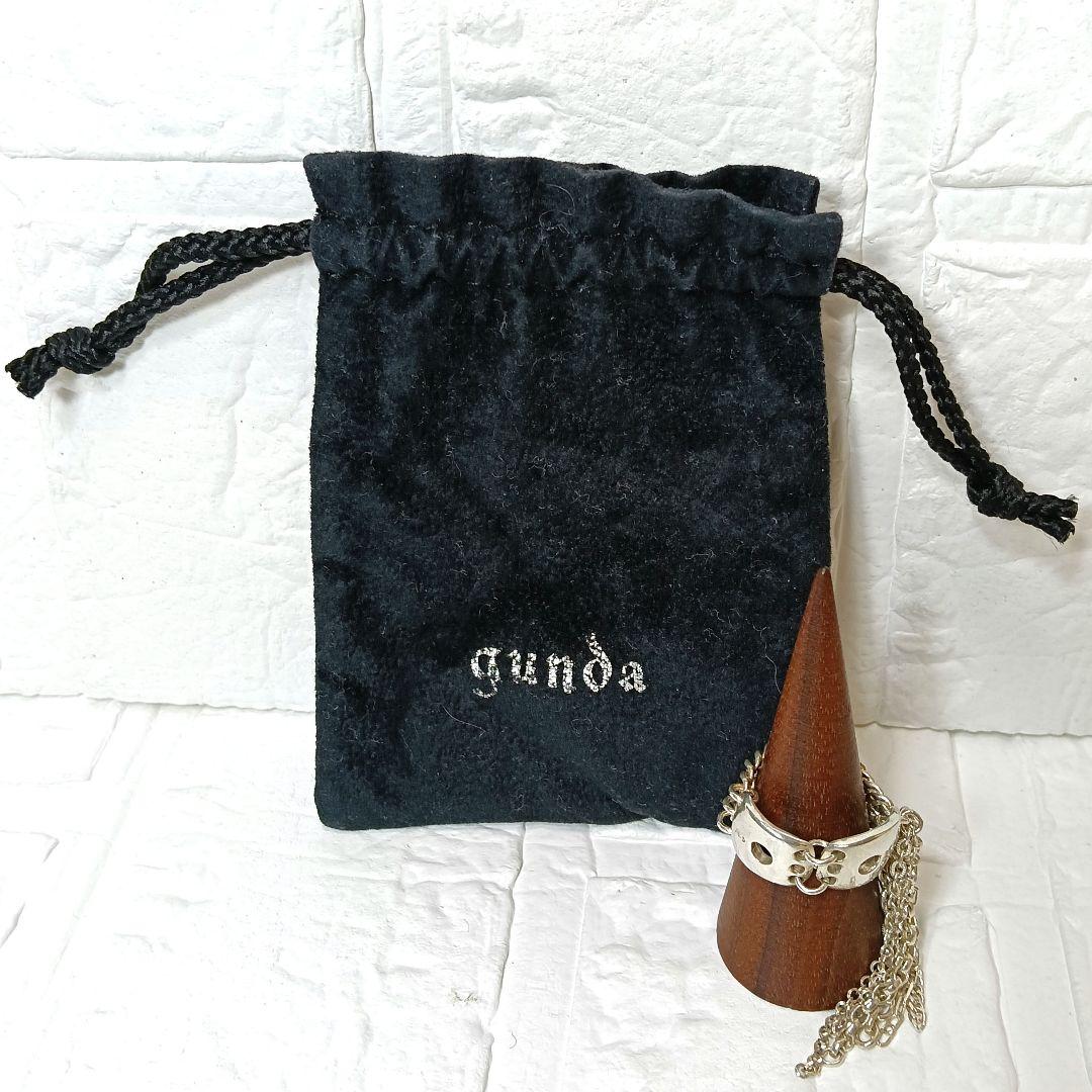 608 gunda ガンダ リング チェーンリング シルバー 保存袋付き