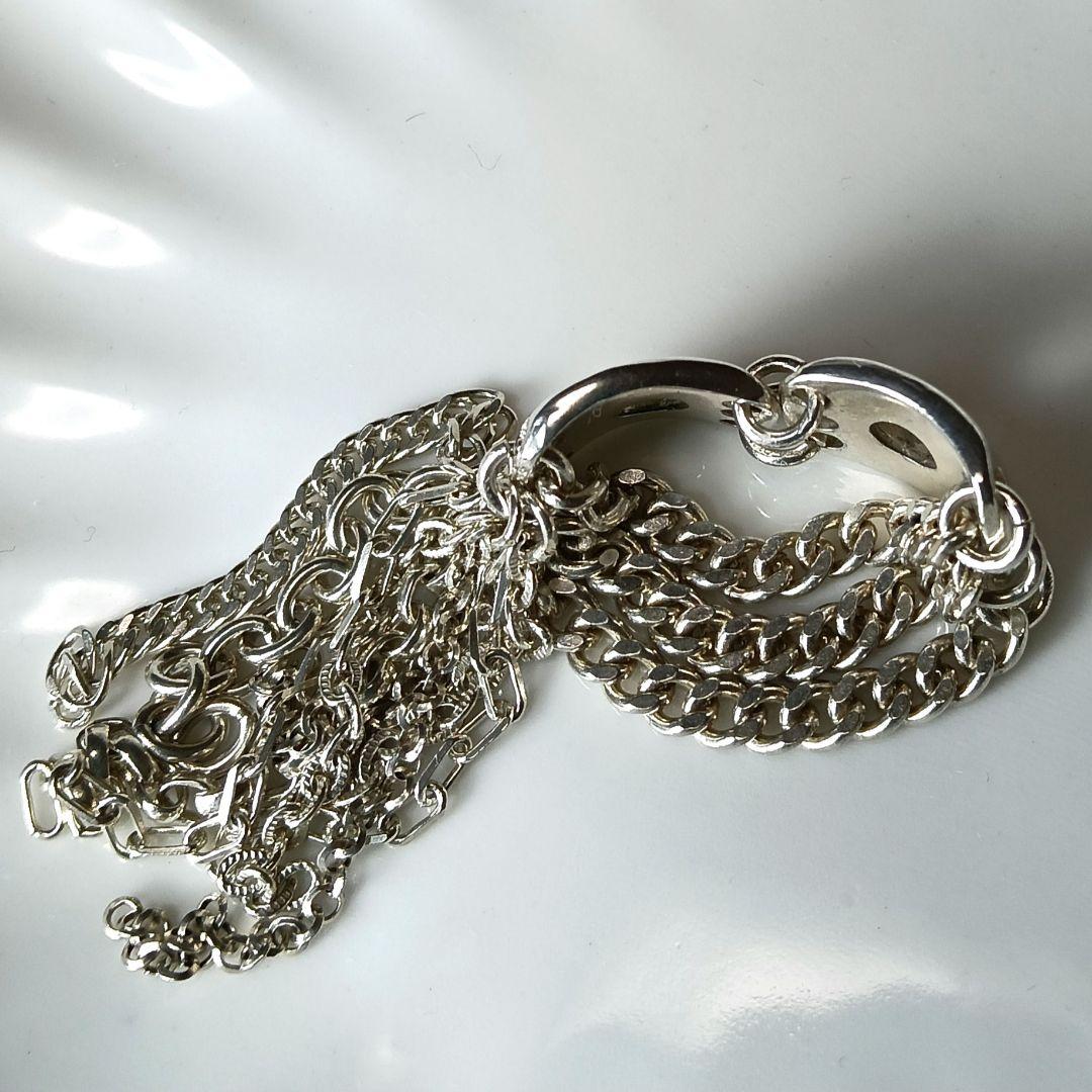 608 gunda ガンダ リング チェーンリング シルバー 保存袋付き