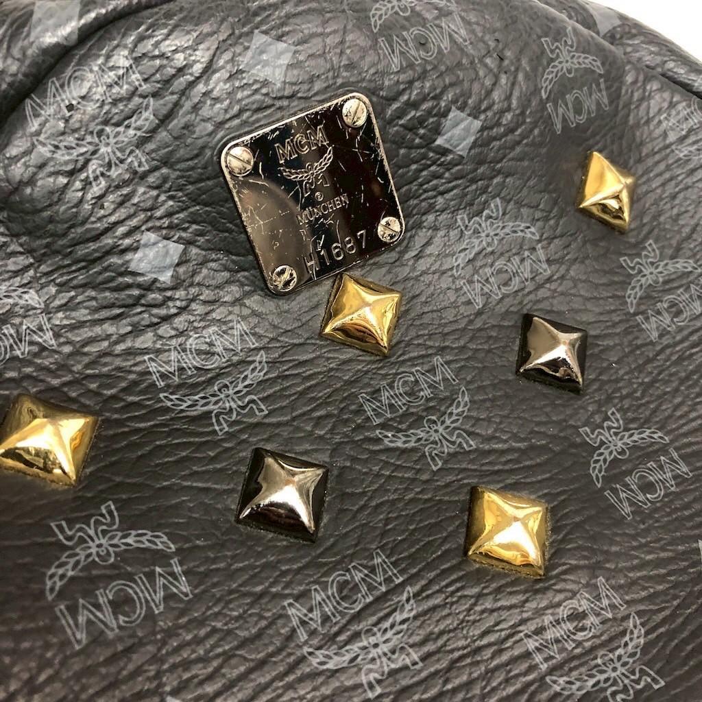 MCM エムシーエム ヴィセトス リュックサック バックパック レザー ブラック
