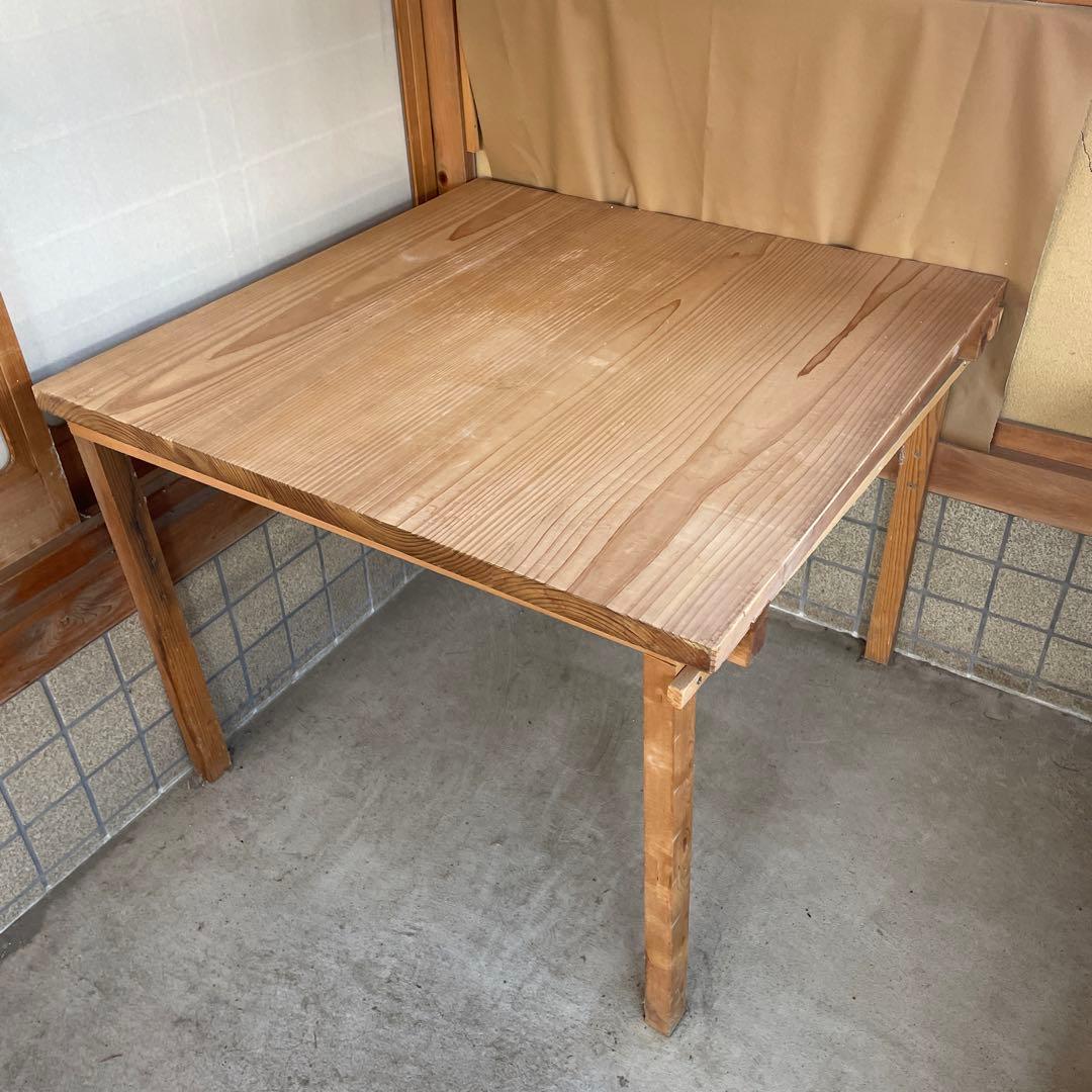 【手打蕎麦道具】高級桧(白木)めん台 脚付き 延し台 オーダー品 一点物