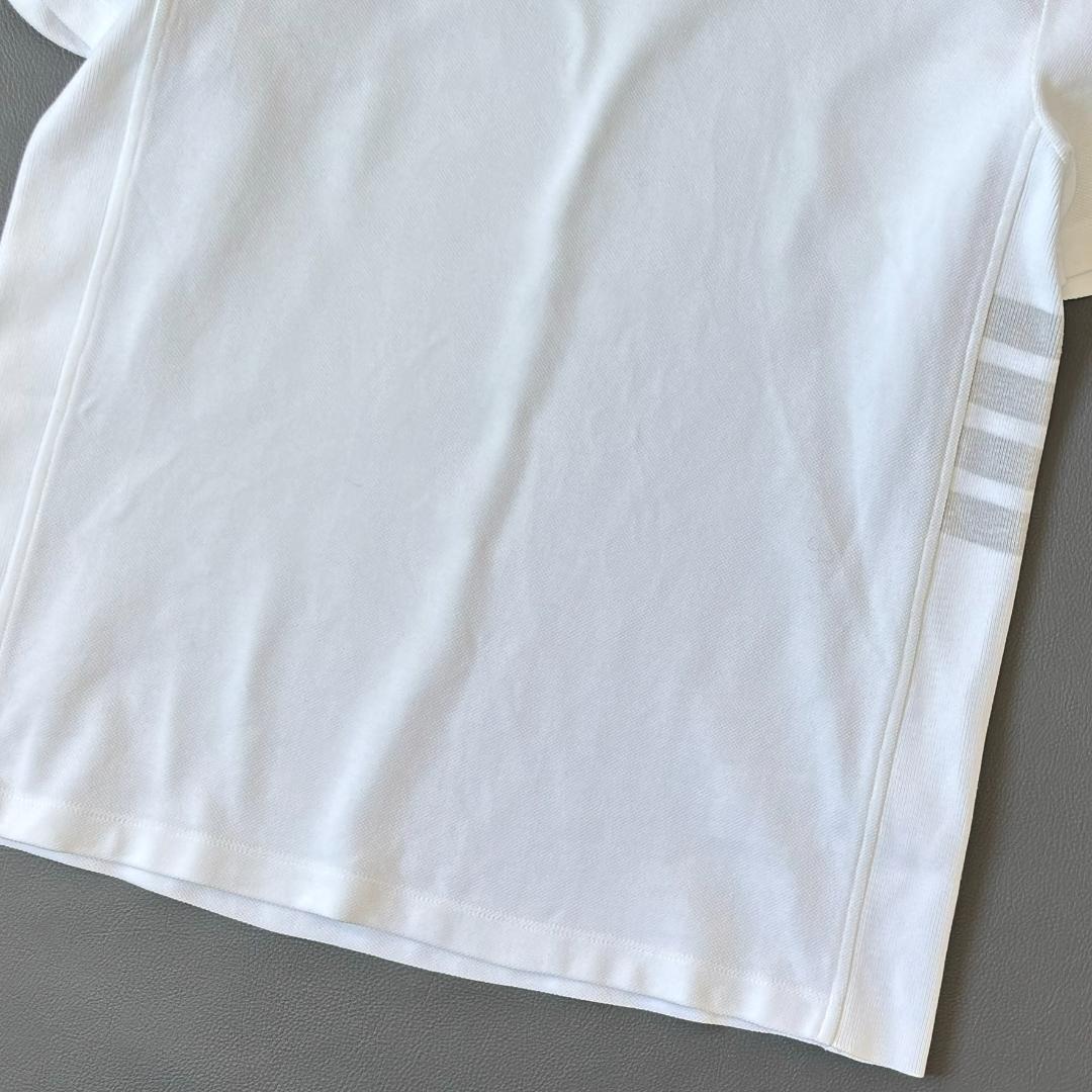 トムブラウン 4bar トリコロール Tシャツ 鹿の子 ストレッチ 2 ty1