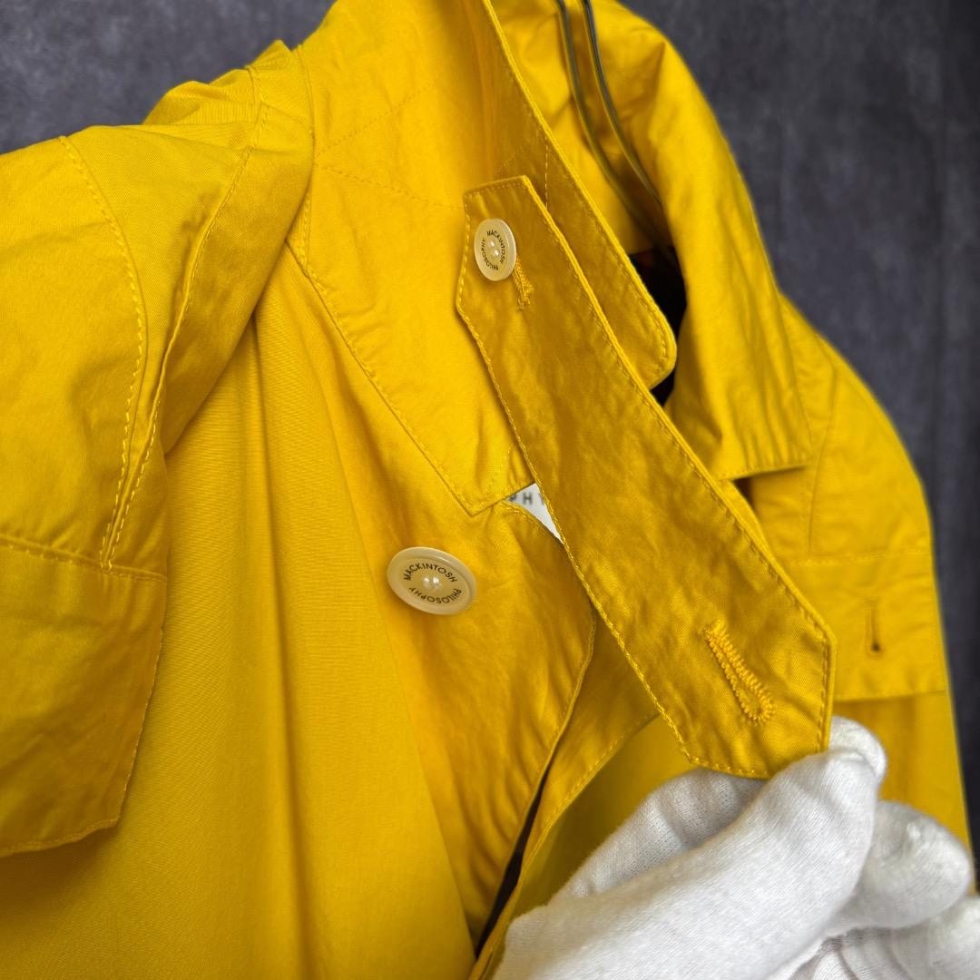 Mackintosh マッキントッシュ フィロソフィー ステンカラーコート黄 M
