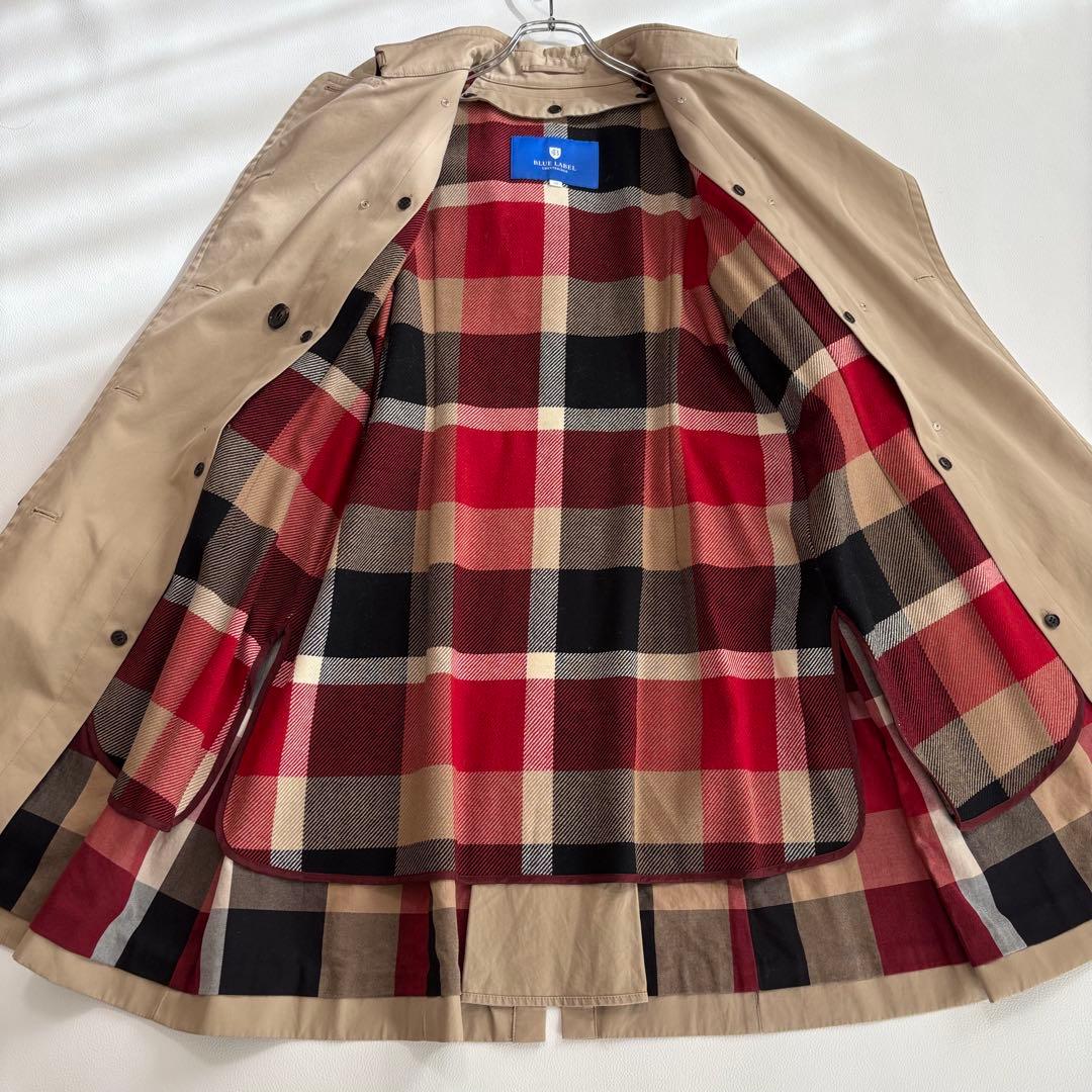 ブルーレーベルクレストブリッジ XLサイズ トレンチコート ライナー チェック