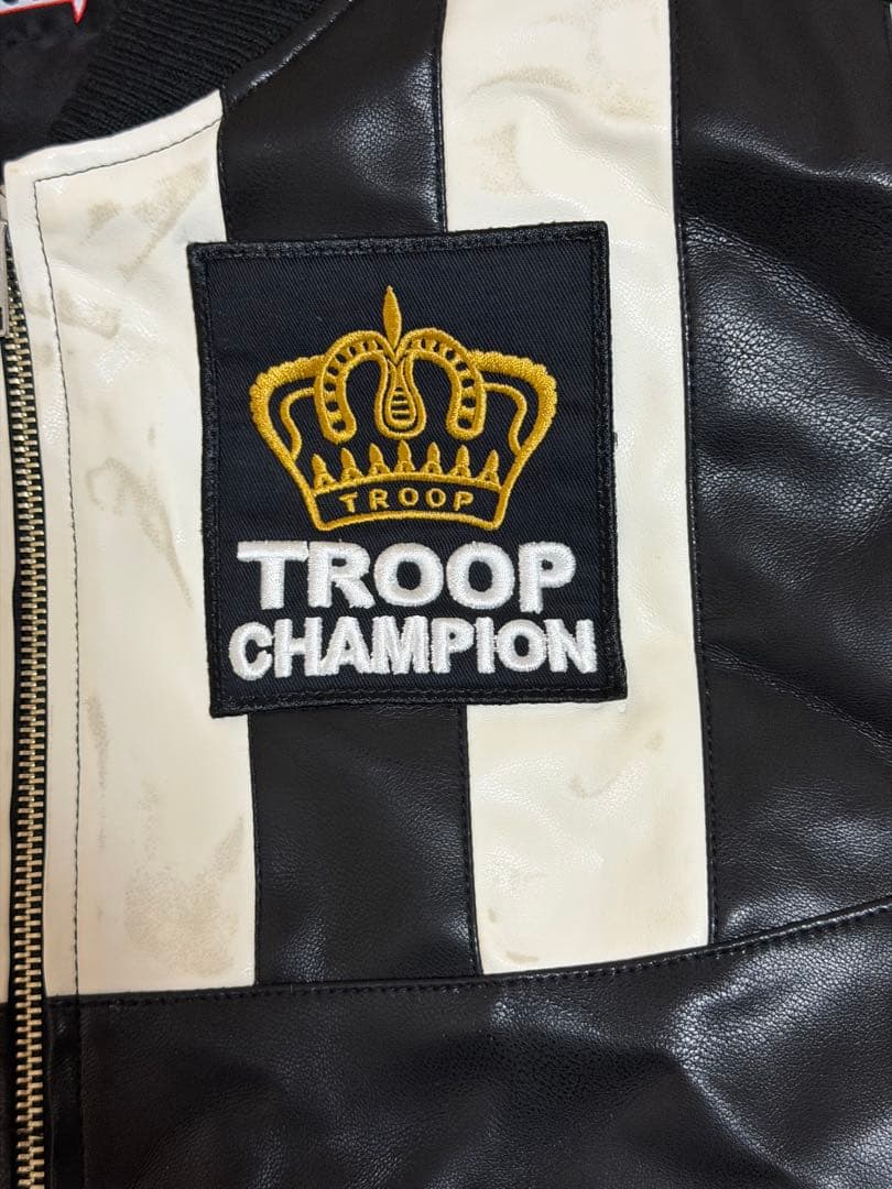 【今週末まで】TROOP CHAMPION PU LEATHER JACKET