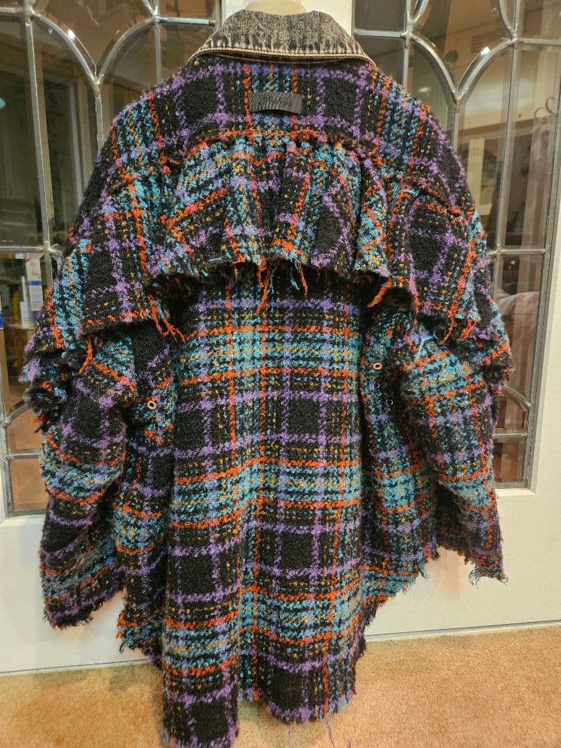 DIESEL チェック柄オーバーサイズジャケット XS