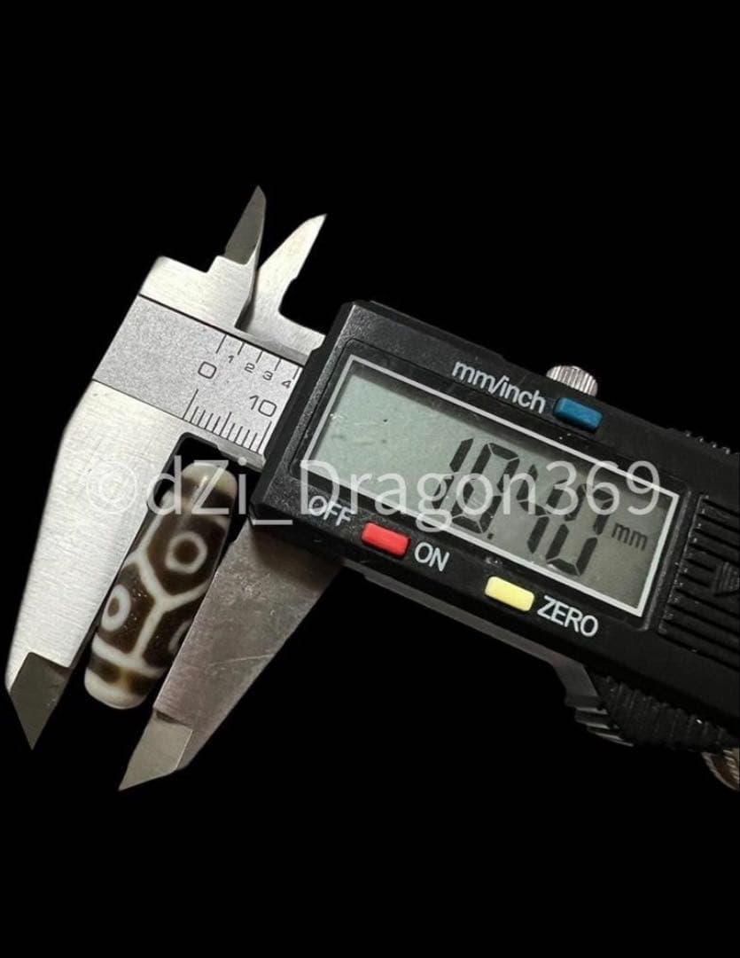 【一点もの】dZi beadsジービーズ 西蔵 上肯 高級藏伝 亀甲長寿六眼天珠