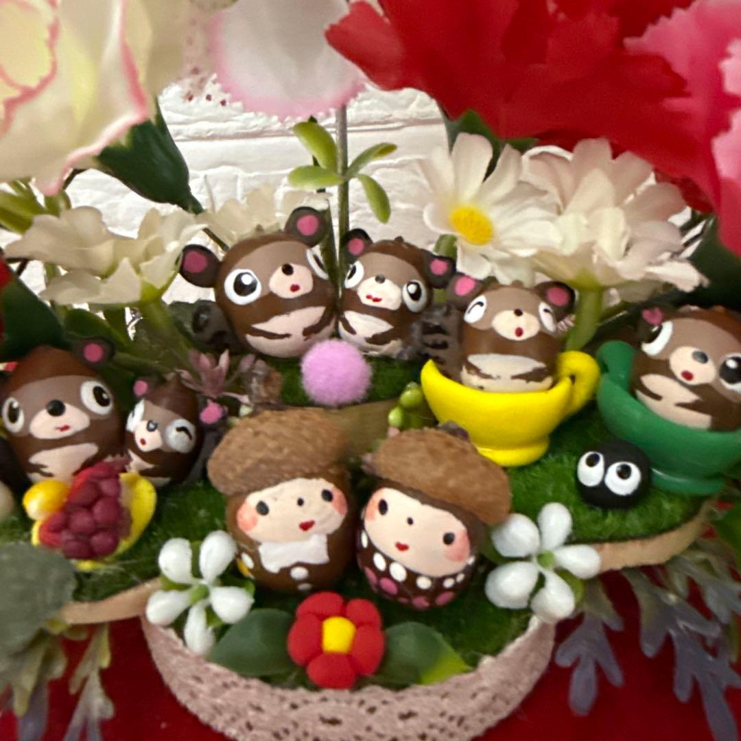 どんぐりアート♡メモスタンドオブジェ5点♡